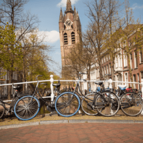 Foto: Fietsen in Delft